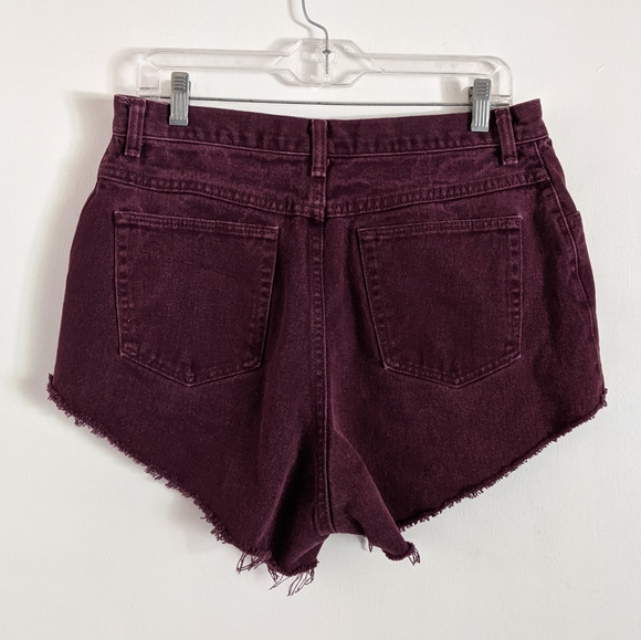 ▫️Vintage Wrangler Women's High Rise Raspberry Cutoff Jean Shorts - Picture 7 of 8